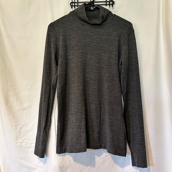 Athleta Long Sleeve Turtleneck - Dark Grey - Picture 1 of 2